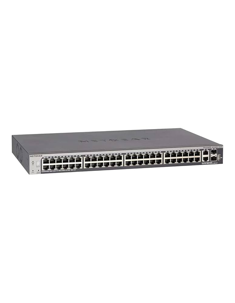 S3300-52X (GS752TX-100AJS) 【48x1G+4x10G】 NetGear ProSAFE S3300-52X / GS752TX 48-Port Gigabit Ethernet